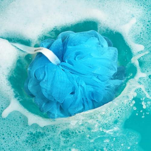 EcoTools EcoTools EcoPouf Bath Sponge, Assorted Delicate and Exfoliating Loofah for Shower and Bath, Assorted Colors, 6 Count