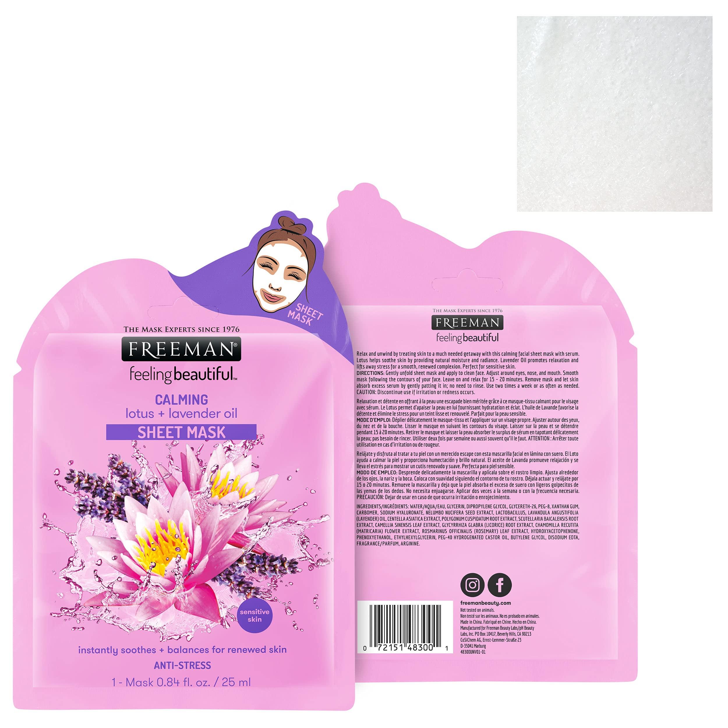 FREEMAN FREEMAN Facial Mask Anniversary Collection Set, pack of 12