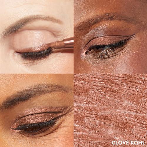 LAURA GELLER NEW YORK LAURA GELLER NEW YORK Kajal Longwear Kohl Eyeliner Pencil - Clove Kohl - Caffeine and Vitamin E - Smooth & Blendable Liner - Built-In Sharpener