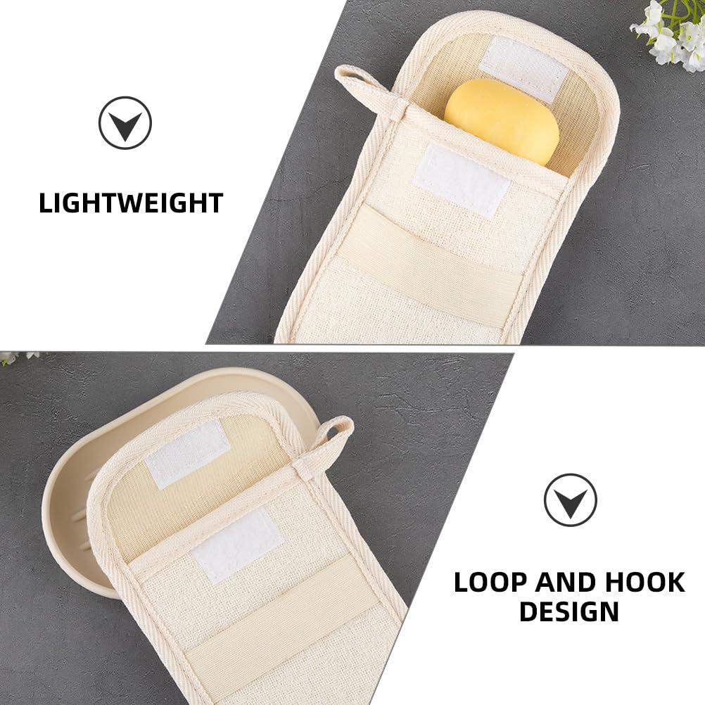 Healvian Healvian 2pcs Bar Soap Bag,Cotton Linen Exfoliating Soap Pouch,Soap Saver for Bar Soap,Soap Scrubber Pouch,Soap Bar Bag for Bath Shower,Soap Exfoliating Bag,Reusable Soap Mesh,Soap Saver Pocket