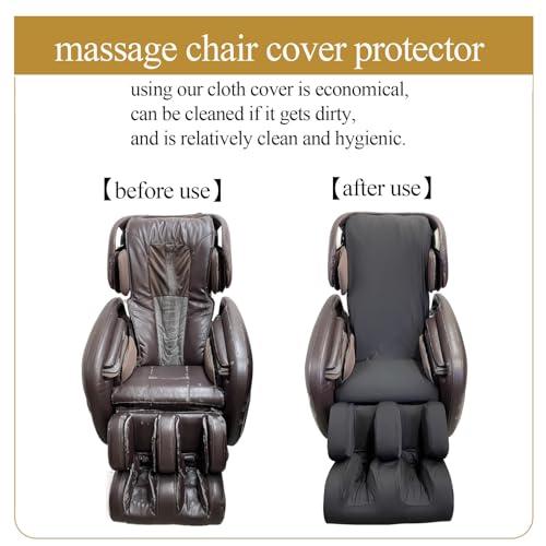 MKKBOB MKKBOB Full Body Shiatsu Massage Chair Cover,Massage Chair Covers Dust Protection Pet Protector Zero Gravity Chair Covers Fitted Massage Chair Recliner Slip Cover(Claret,Leg Foot Covers)