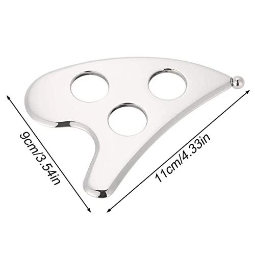 BAWHO Stainless Steel Body Scraper Gua Sha Skin Scraping Board Face Neck Back Beauty Massage Plate Relieve Pain Care Tools 1Pcs