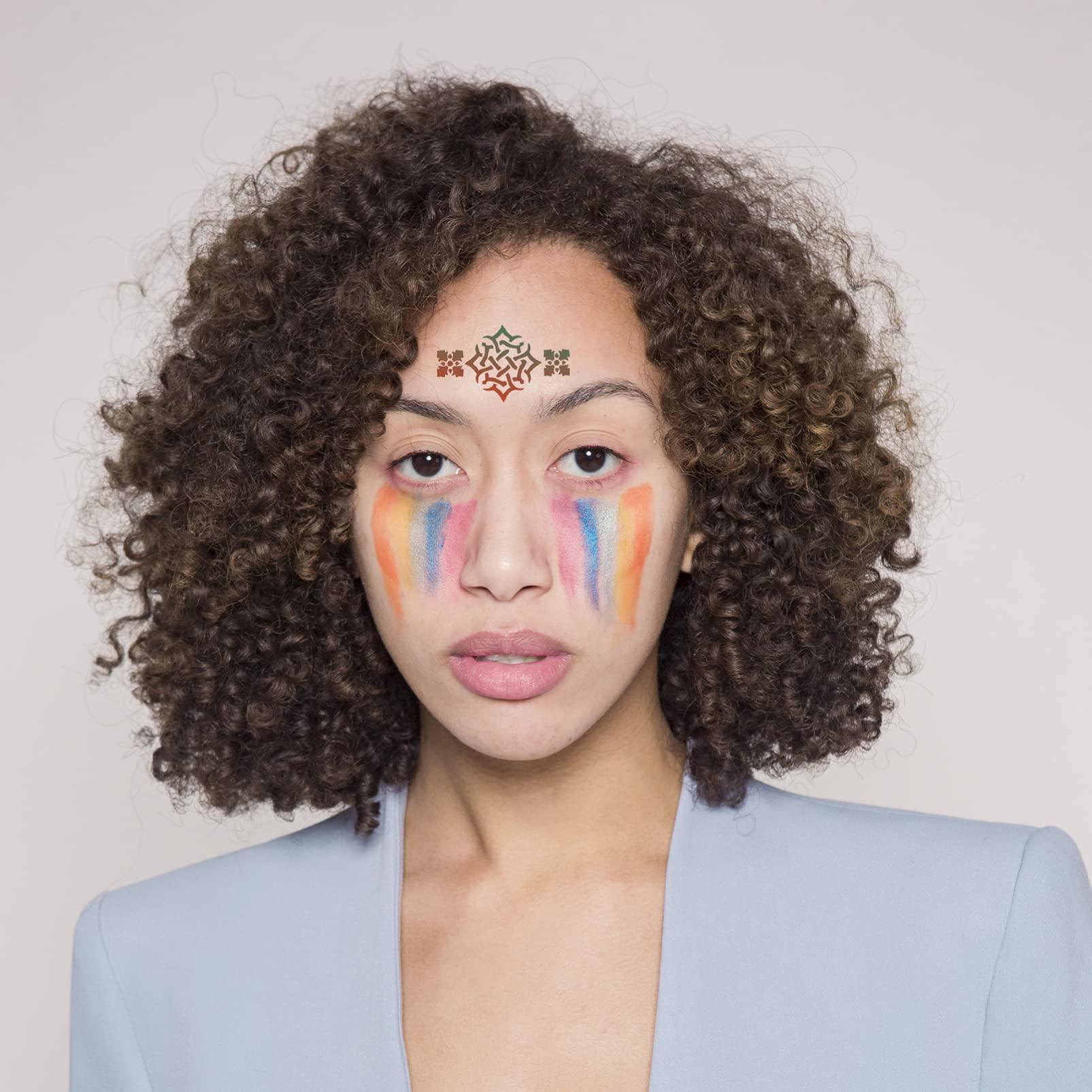 EXCEART EXCEART 42pcs Painted Template Tools Makeup Template Face Paint Stencils Drawing Stencil Makeup Templates Stencils Cosmetics White The Face