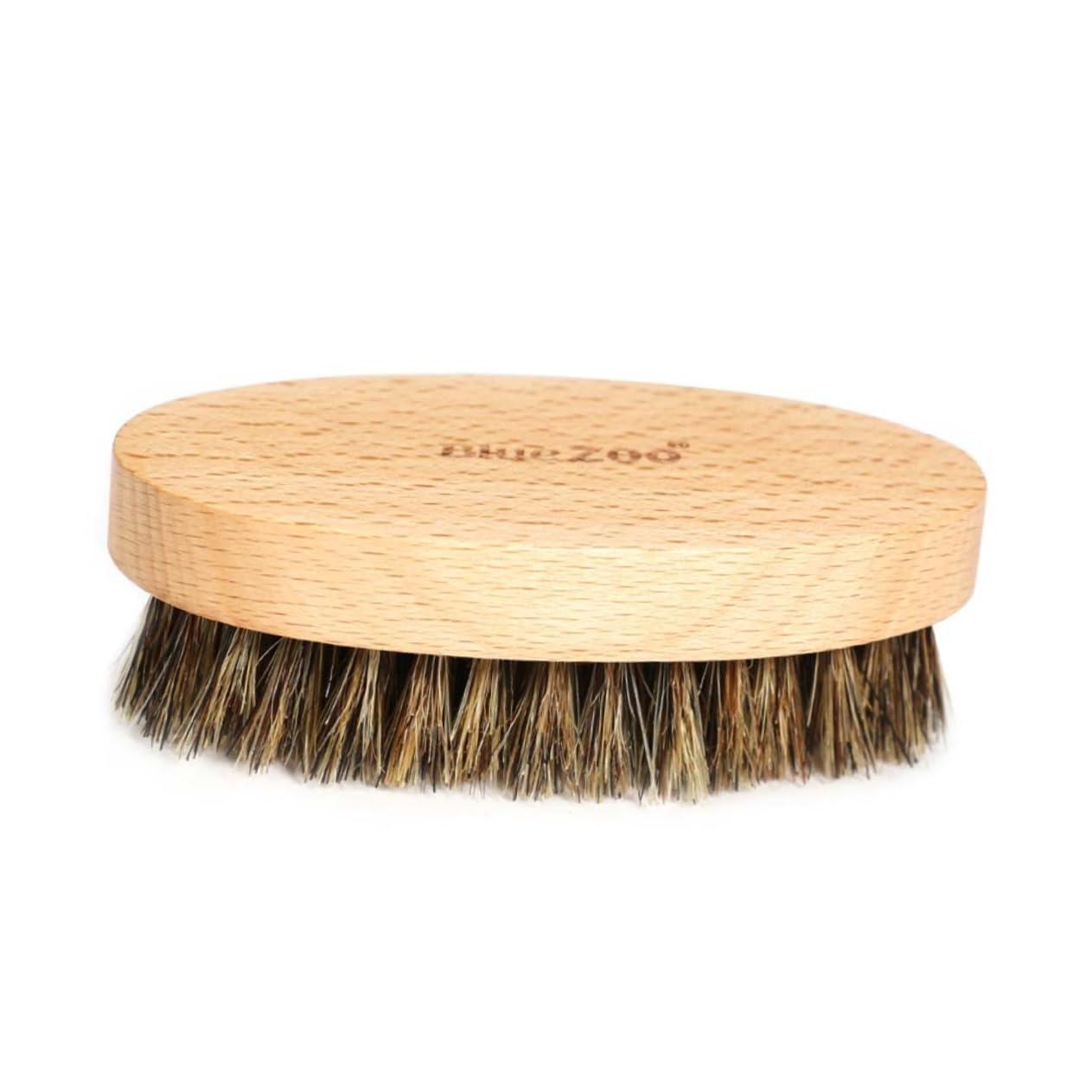 Hemoton Hemoton Bristle Brush Facial Cleansing Brush Shaving Brush Beard Brush Men Face Clean Brush Mustache Bush Wooden