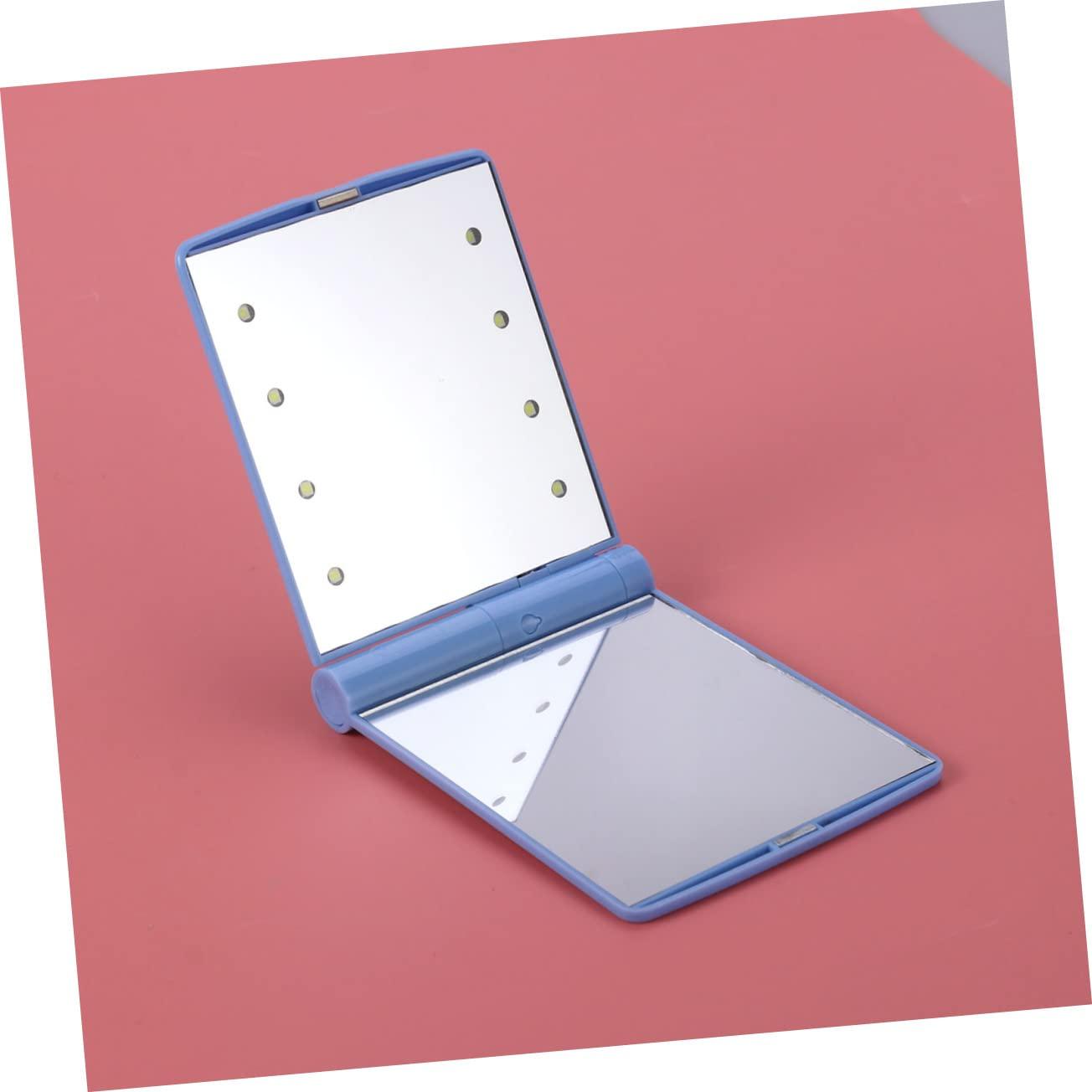 Mipcase Mipcase 3pcs Personal Makeup Mirror Purse Portable Cosmetic Mirror Lighted Magnifier Makeup Vanity Mirror Led Light Mirror for Makeup Portable Vanity Mirror Mini Travel Small Mirror Shine