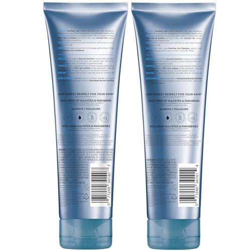 L'Oréal Paris L\'Oreal Paris Sulfate Free Shampoo and Conditioner for Curly Hair, Lightweight, Anti-Frizz Hair Care with Coconut Oil, EverPure, 8.5 Fl Oz, Set of 2 (Packaging May Vary)