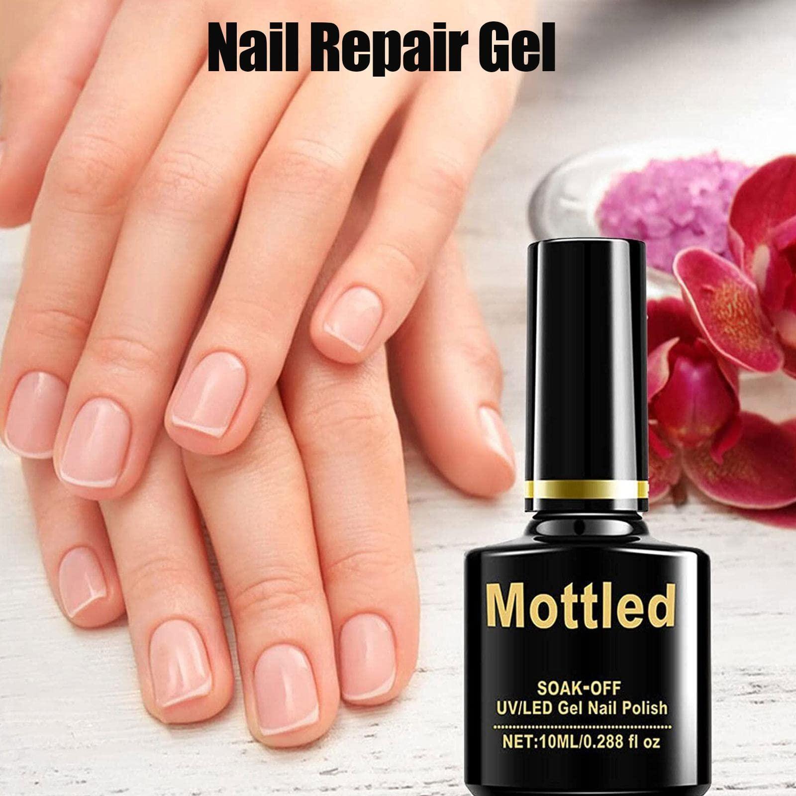 PLGEBR PLGEBR Nail Repair Protection Gel Mottled Nail Repair Protection Gel 10ml (10ml*2pcs, Top coat)