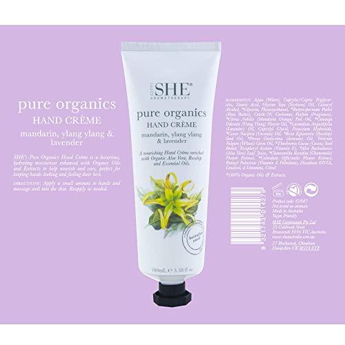 Om She Om She Aromatherapy Pure Organics Hand Creme - Mandarin, Ylang Ylang & Lavender