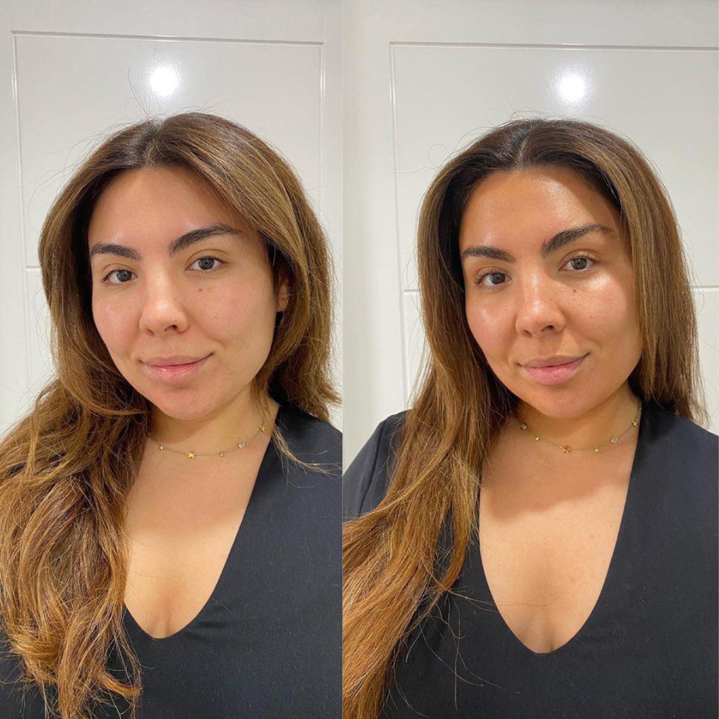 Skinny Tan Skinny Tan Water Coconut Face Tanning Serum Drops - Enrich with Vitamin E and Aloe Vera - Helps Even Skin Tone - Enhance Your Complexion - Leaves Long-Lasting, Tropical Sun-Kissed Radiance - 1 oz