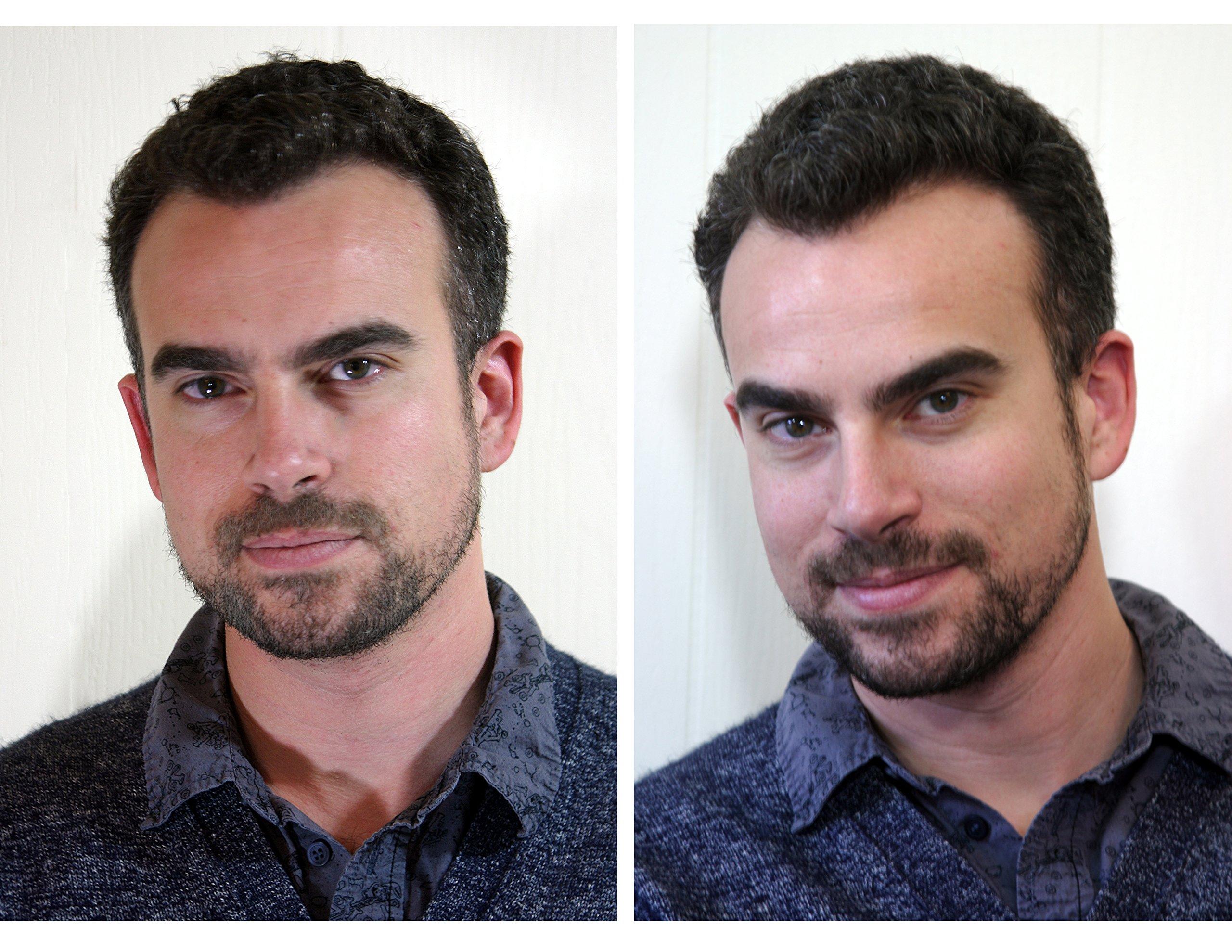 The Younger Looking Beard The Younger Looking Beard (Medium Brown) Beard and Mustache Darkener. Non Allergenic. 1 Minute Brush On