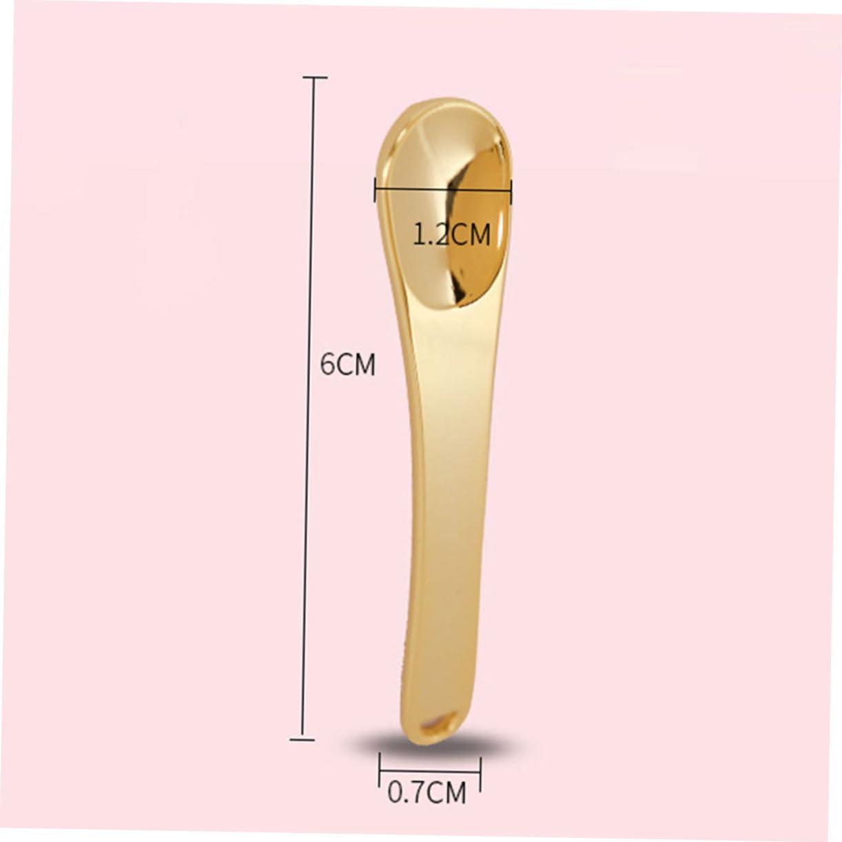 Beavorty Beavorty 15 Pcs Eye Spoon Facial Cosmetic Spoon Eye Cream Spoon Eye Cream Applicator Eye Massage Stick Face Cream Spoon Eye Roller for Puffy Eyes Skincare Cosmetic Spatula Mini Spoon Golden