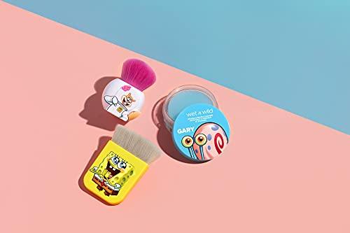 wet n wild Wet n Wild 1114237, Round Kabuki Brush SpongeBob Squarepants Makeup Tools Cheeks Round Foundation Brush, Sandy