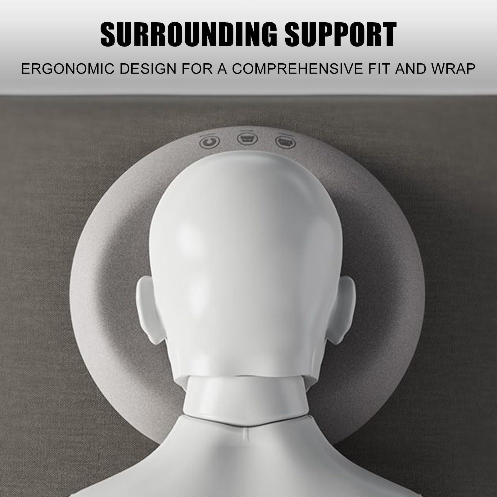 GEUGECY Massage Face Cradle Cushion, Massage Bed Headrest Pillow, Massage Head Rest for Bed, Face Down Cushion, Massage Face Pillow, Comfortable U-Shaped Headrest Face Rest Neck Head Cushion for Massage Spa