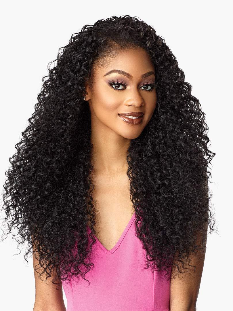 Sensationnel Sensationnel Instant weave half wig - 5 synthetic blendwig adjustable drawstring for seamless hair blending (1 JETBLACK)