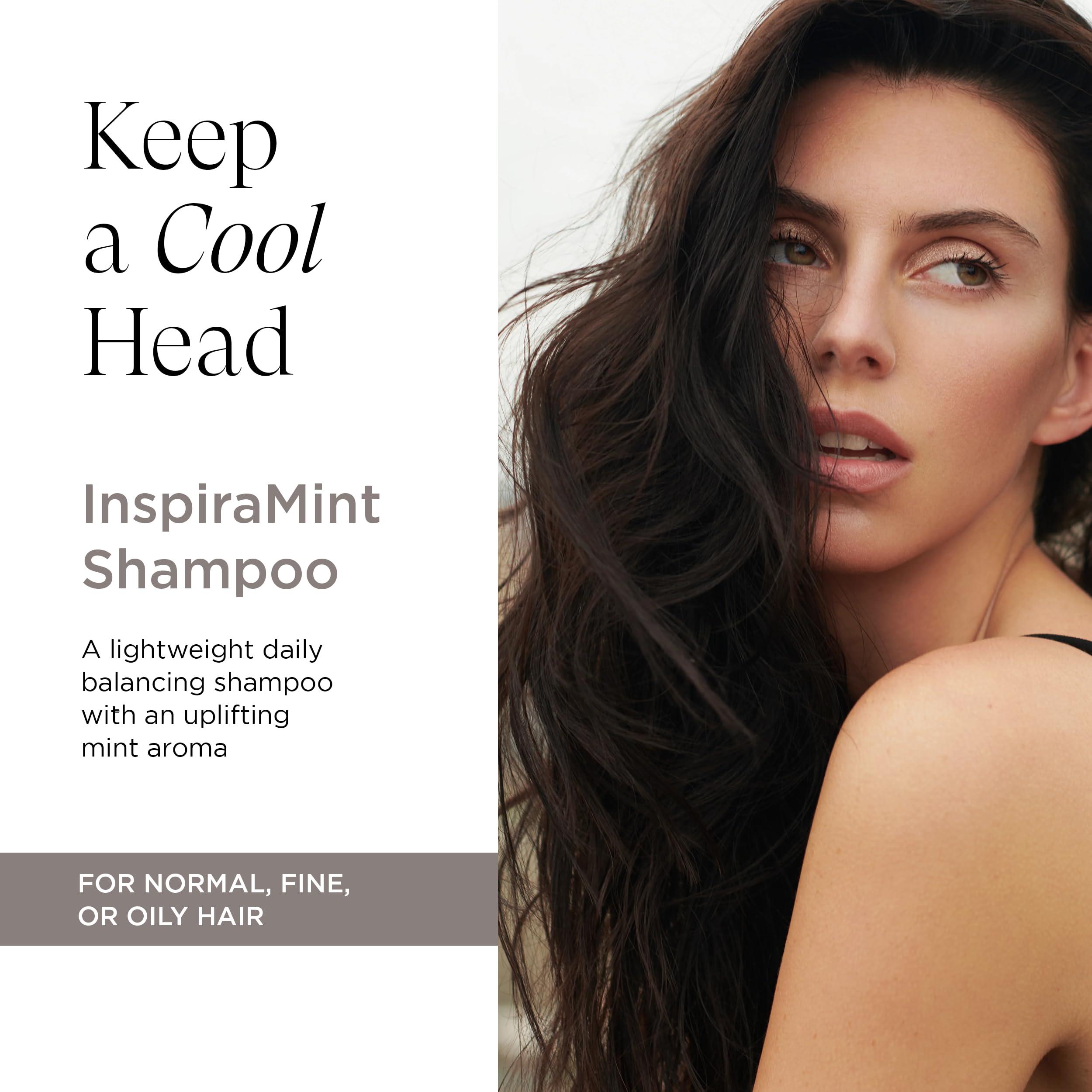 Intelligent Nutrients Intelligent Nutrients InspiraMint Shampoo, Invigorating Organic Mint Daily Shampoo for Fine and Oily Hair, Balancing, Refreshing, Color-Safe, 8.5 Fl Oz