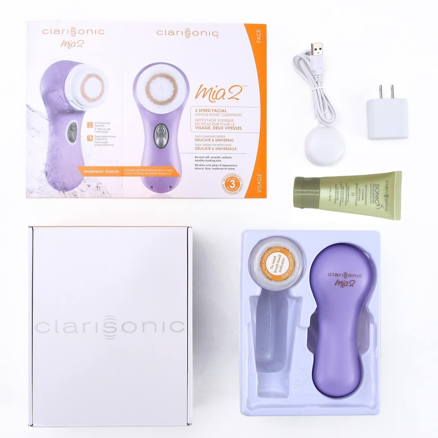 Clarisonic Clarisonic Mia 2 Sonic Facial Skin Cleansing Brush System | Added to Transparency Portal Cleansing System (Lavender)