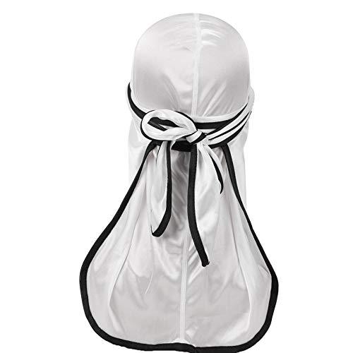 DIY Military Camouflage Premium Silky Durags with Long Tail Colorful 360 Waves Doo rag for Men Du rag Cap (3/4 Packed), Set12-solid&camo-4 Packed, Medium