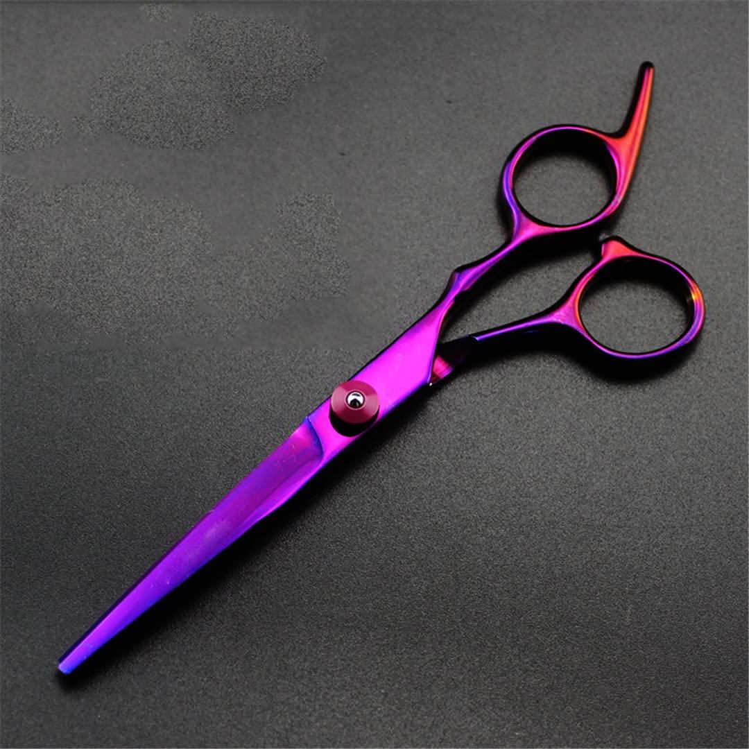 Generic Professional 6 Inch Hair Scissors Thinning Barber Cutting Hair Shears Scissor Tools Hairdressing Scissors purple cutting