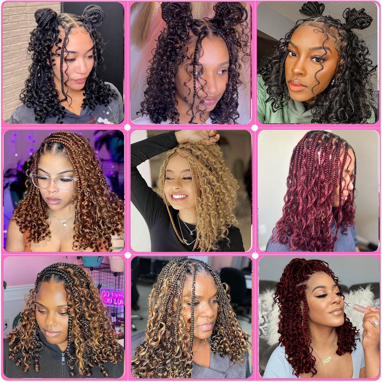 B-fashion Human Braiding Hair for Boho Braids Highlight Deep Wave Bulk Human Hair for Braiding 14 Inch 1 Bundle 50G P430 Brazilian Wet and Wavy Curly Ombre Human Hair Braiding Hair Extensions No Weft Bundles