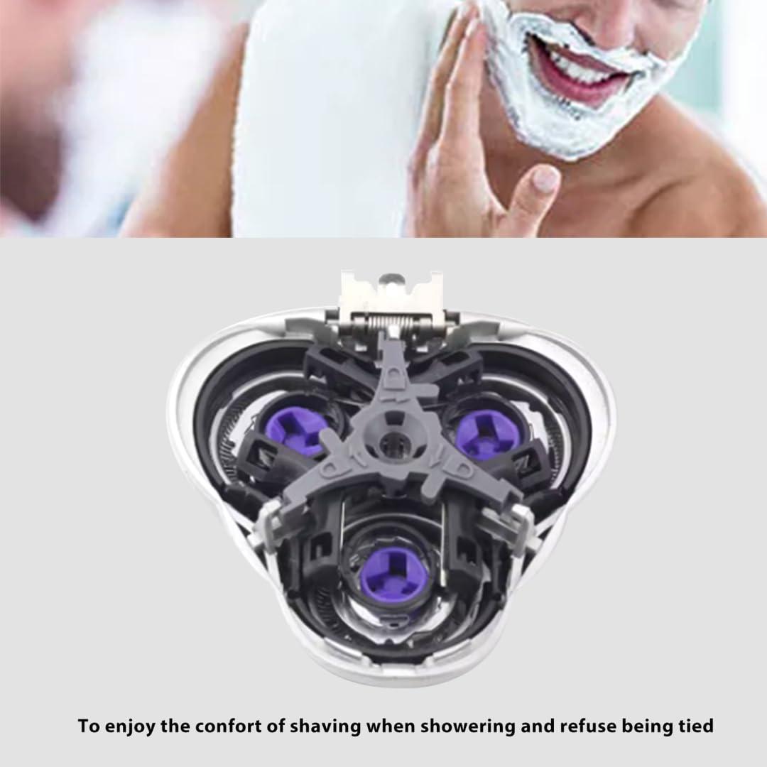 Unbrella Unbrella 3Pcs Shaver Replacement Head for Philips Norelco HQ6 Quadra Action Shavers 7886XL, 7885XL, 7867XL, 7866XL, 7865XL, 7864XL Models