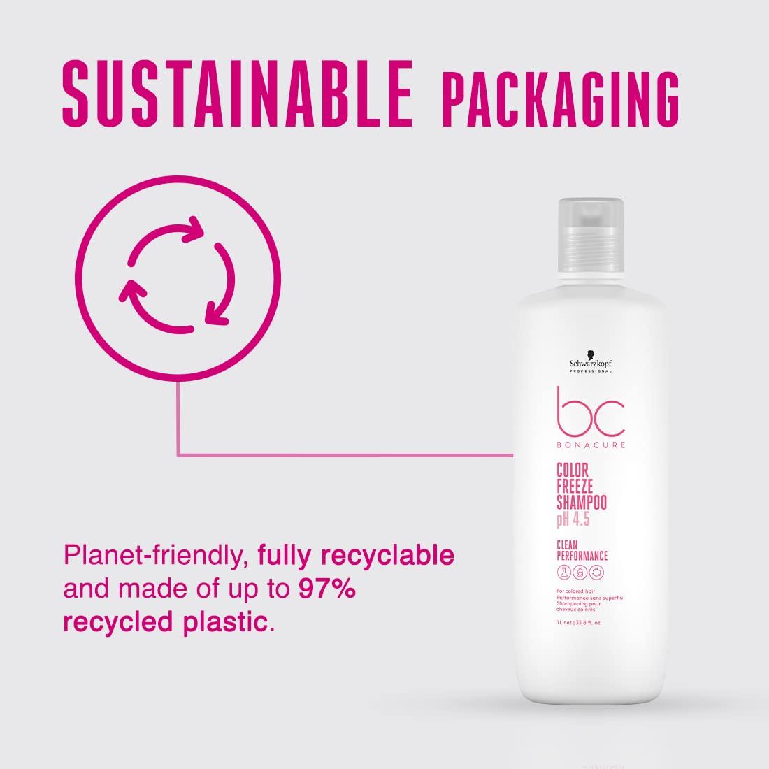 Schwarzkopf Schwarzkopf Professional Bonacure Color Freeze Ph 4.5 Micellar Sulfate Free Shampoo, Fresh, 1000 ml