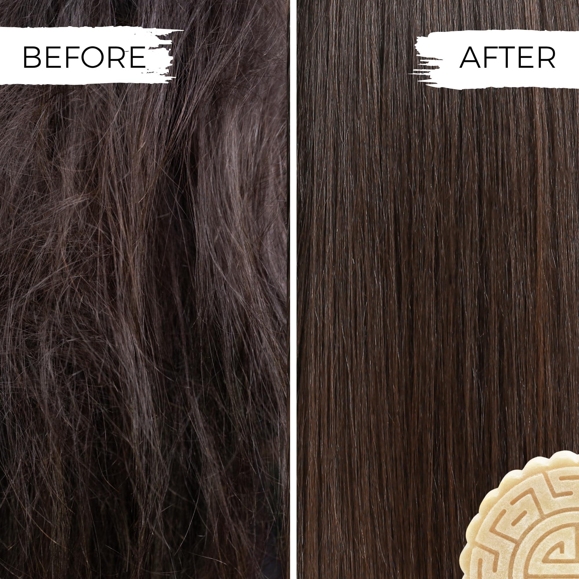 Viori Viori The Foundation Bundle - Citrus Yao Shampoo and Conditioner Set with Bamboo Holder - Rice Water Shampoo Bar and Conditioner Bar - Sulfate-Free, Vegan and Organic - Best for Normal to Oily Hair