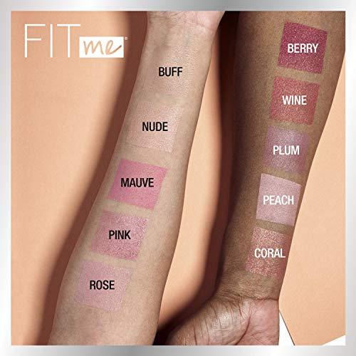 Maybelline New York Maybelline Fit Me Blush, Lightweight, Smooth, Blendable, Long-lasting All-Day Face Enhancing Makeup Color, Mauve, 1 Count