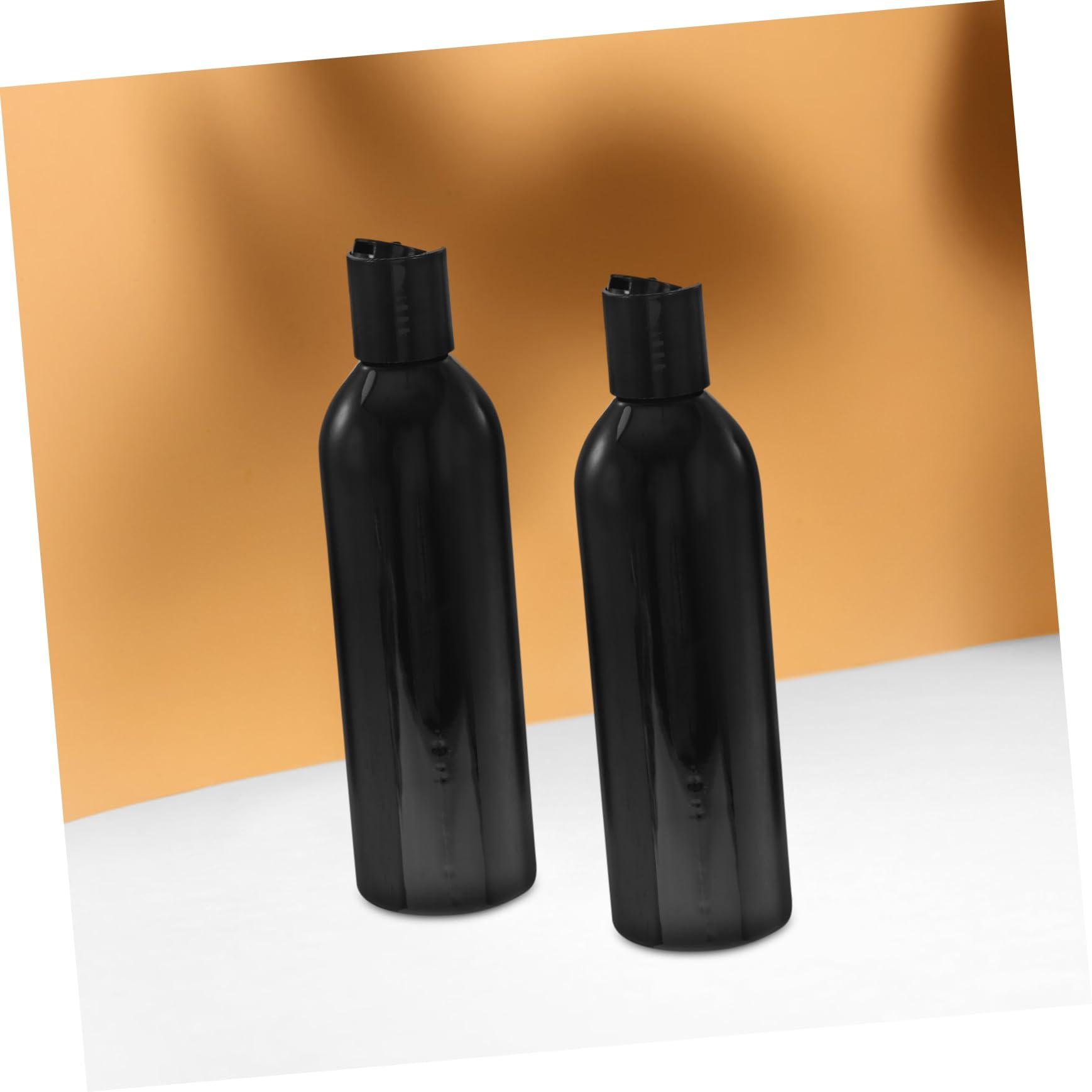 CANIGHT CANIGHT 6pcs 250ml Portable Travel Bottles Press Type Lid Shampoo Dispenser and Lotion Container Black Cosmetic Bottles for Travel Toiletries and Personal Care