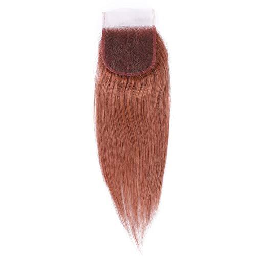 Tony beauty hair Tony Beauty Hair #33 Copper Red Peruvian Human Hair Weaves 3 Bundles with Lace Closure 4x4 Dark Auburn Straight Virgin Hair Wefts Extensions Reddish Brown Human Hair Bundles 4Pcs Lot (18 18 18+18)