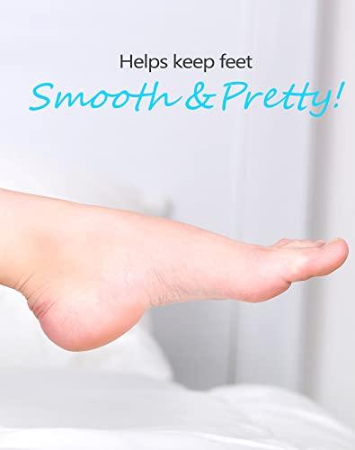 MARYTON Maryton Disposable Foot Scrubber Pumice Pads, Pedicure Pumice Stone Dead Skin Callus Remover for Feet, 40Pcs (Blue Medium Coarse)