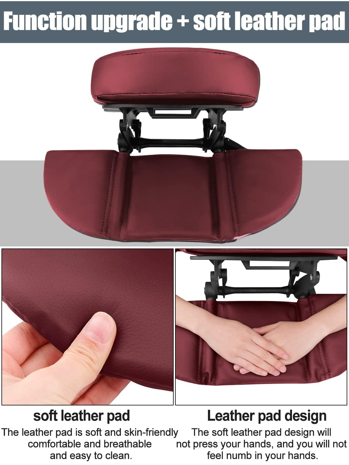 EBANKU EBANKU Massage Table Face Cradle Cushion, Face Cradle Down Tabletop Massage Kit Adjustable Massage Table Headrest Face Pillow with Platform for Massage Chair SPA Bed (Red)