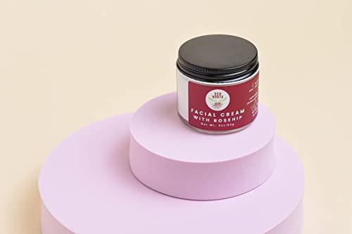 ECO ROOTS ECO ROOTS 100% Natural Face Moisturizer | Face Cream for Women | Made in Small Batches | Daily Organic Face Cream | Rosehip Facial Cream