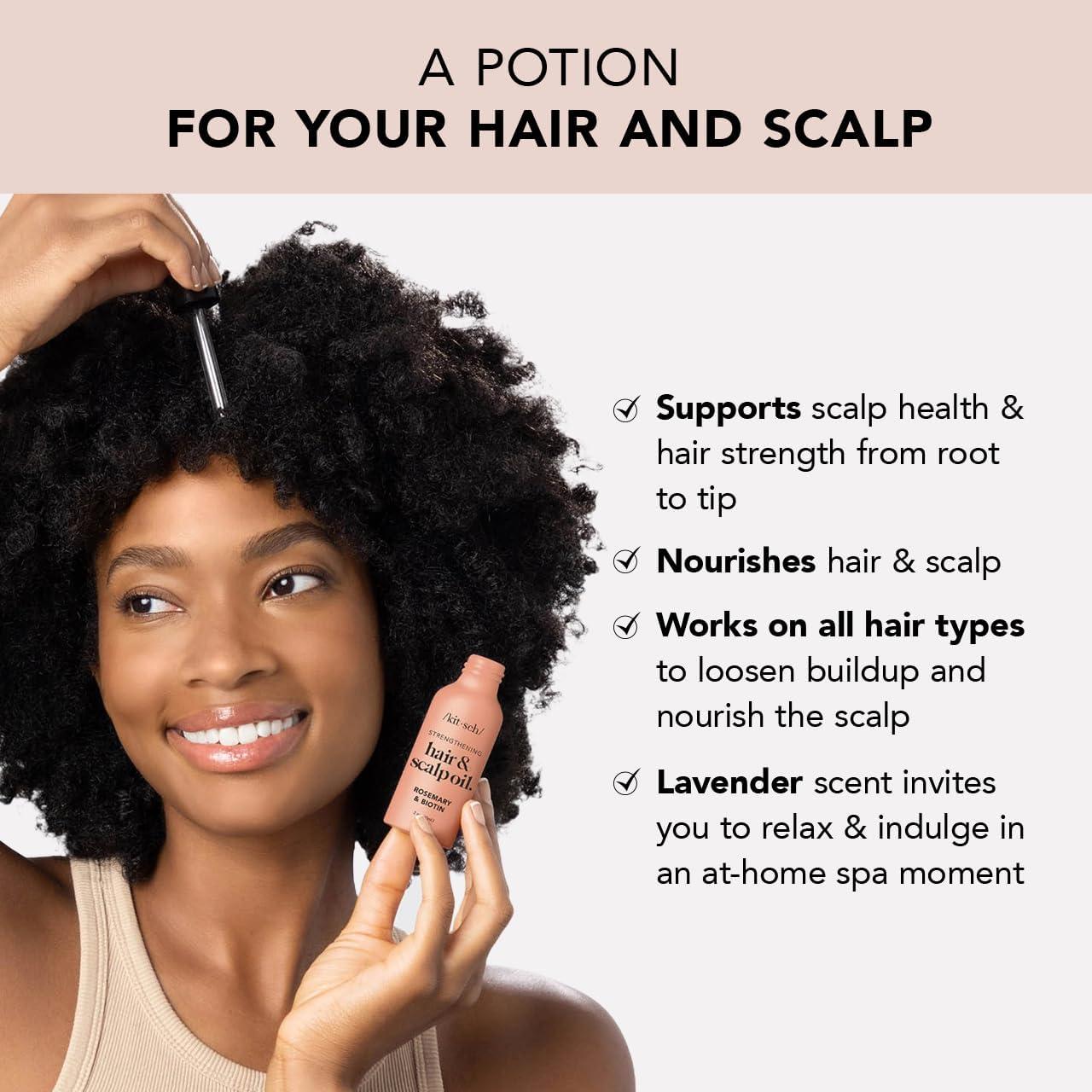 Kitsch Kitsch Rice Water Shampoo + Conditioner and Pre-Wash Scalp Oil Bundle with Discount