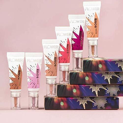 FLOWER BEAUTY FLOWER Beauty By Drew Barrymore Liquid Blush Makeup Bomb Color Drops -Silky Lightweight Formula + Gel Cream Blush for Cheeks - Radiant + Glossy Finish - Buildable + Lightweight Formula - Cruelty-Free + Vegan (Melon)