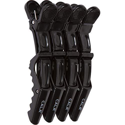 Cala Cala Black croc hair clips 4 count, 4 Count