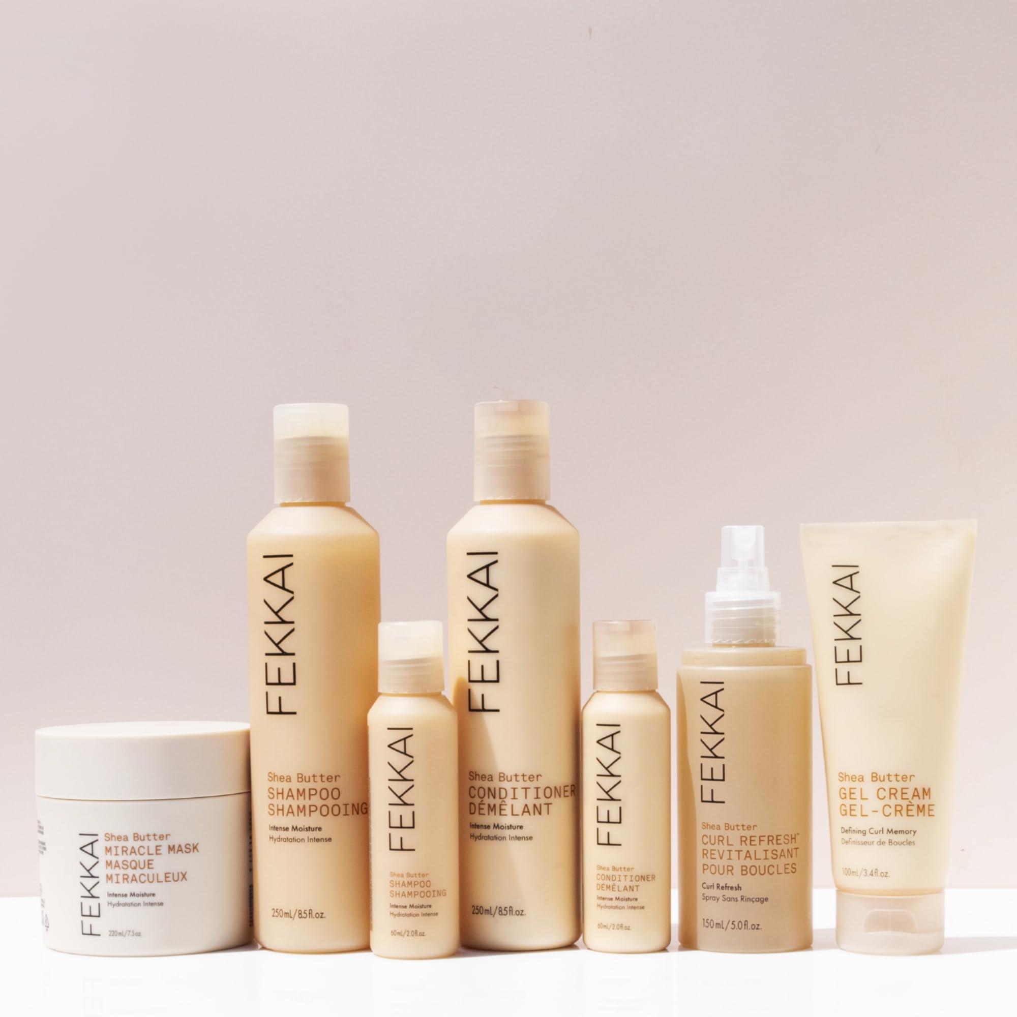 Fekkai FEKKAI Shea Butter Shampoo (2 oz) + Conditioner (2 oz) - Improves Moisture, Softness & Shine - Reduces Frizz by 61% Up to 12H - Free of Sulfates, Parabens, Phthalates - Vegan, Cruelty-Free