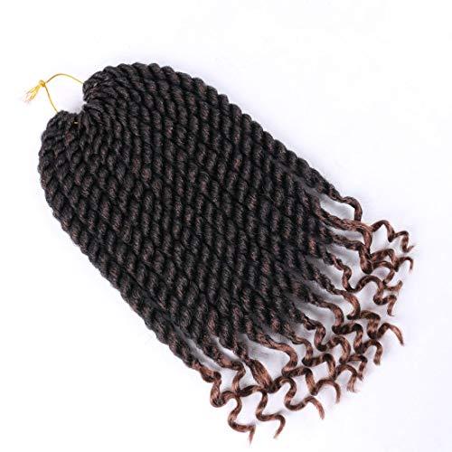 Mytarku 6 Pack Havana Twist Crochet Hair 12 Inch Senegalese Twist Crochet Braids For Black Women Crochet Jumbo Braids Hair Extension T30#