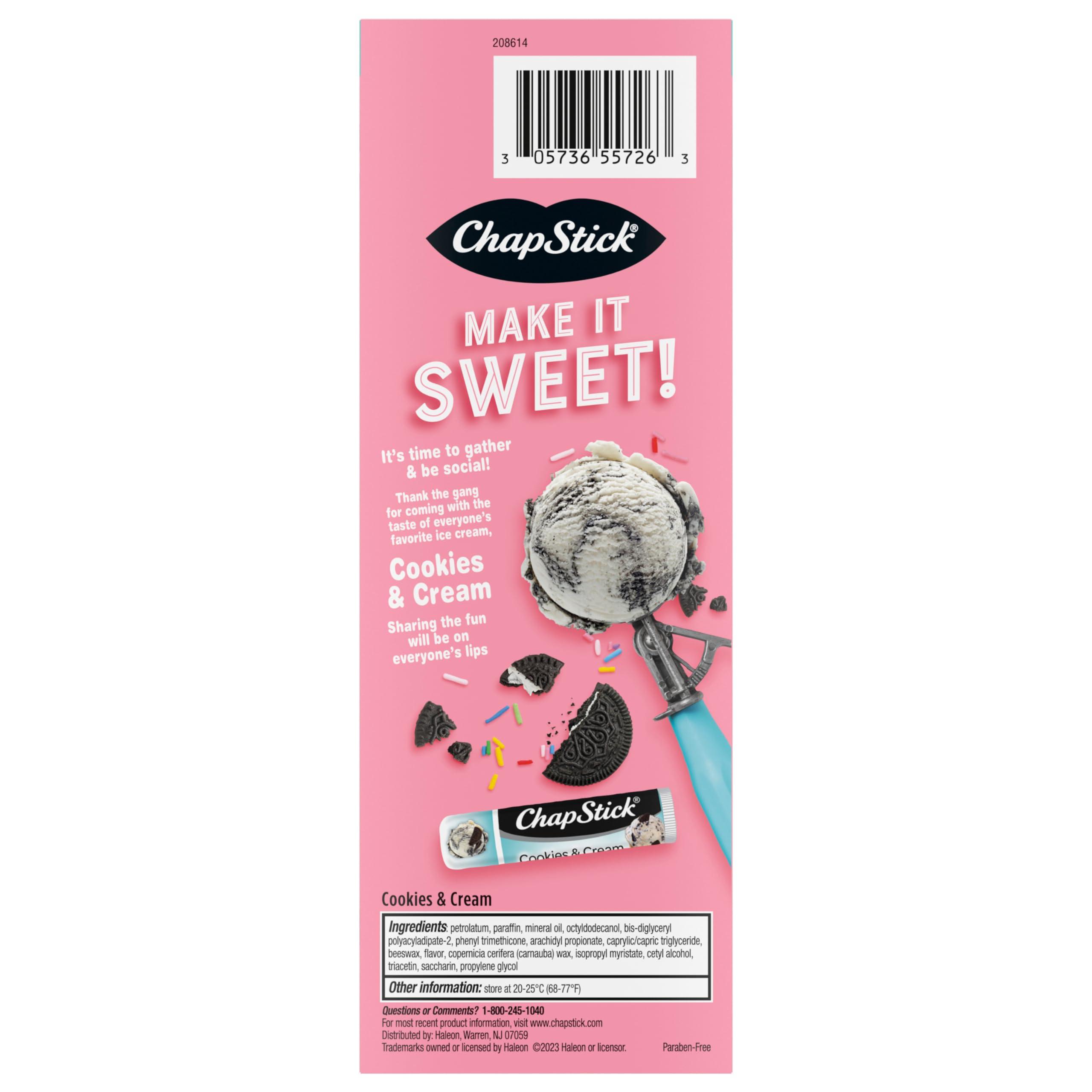 ChapStick ChapStick Icream Social Cookies & Cream Party Pack 12CT .15OZ