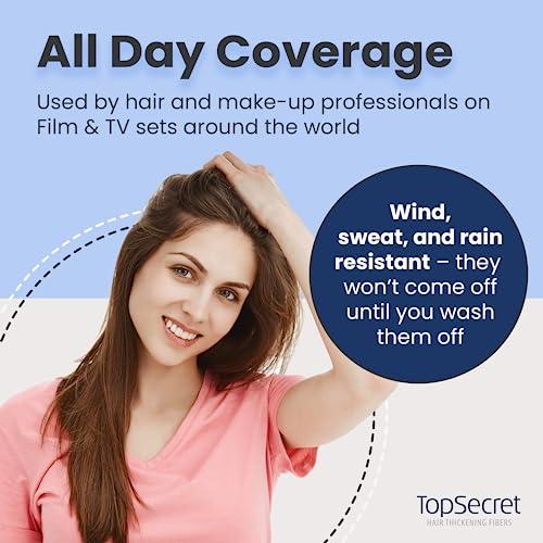 Top Secret Top Secret Hair Thickening Building Fibers Refills - Undetectable & Natural Hair Filler - for Men & Women - Instantly Fill In Fine Thinning Hair - Weather & Sweat Resistant (Light Blonde, Travel)