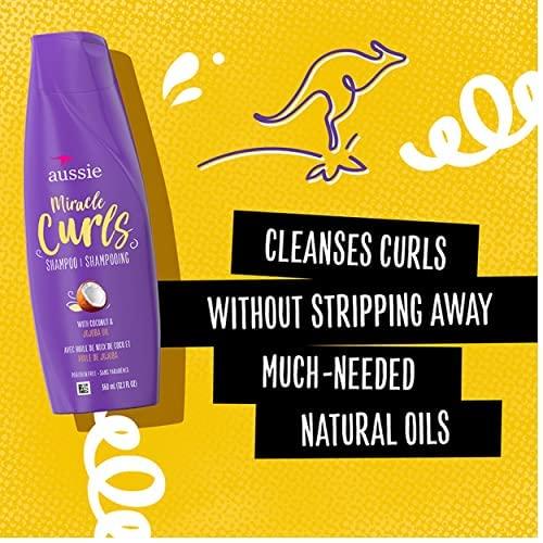 Aussie Aussie Miracle Curls Shampoo and Conditioner Set with coconut & australian jojoba oil-12.1 fl oz each