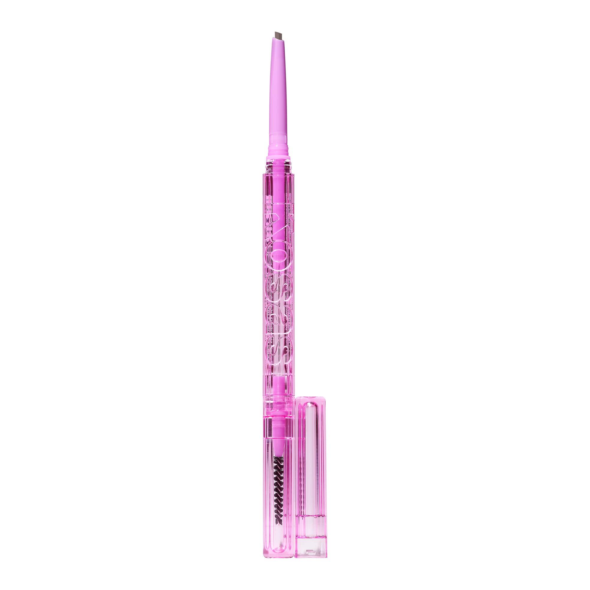 Kosas Kosas Brow Pop | Longwear Eyebrow Makeup, Dual-Sided Defining Pencil with Castor Oil for Soft, Natural Look of Real Hair -Grey
