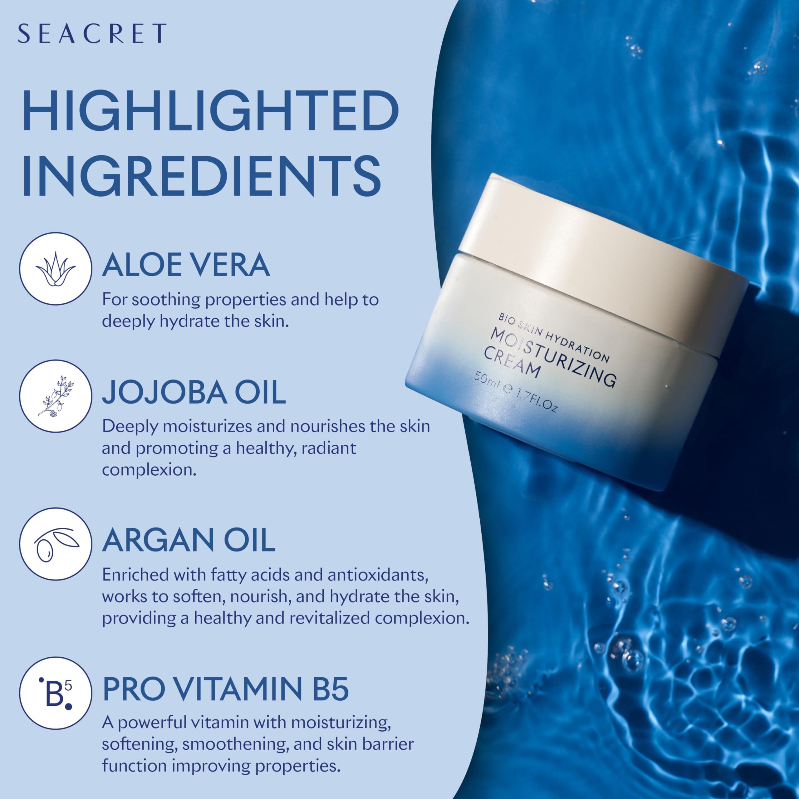 SEACRET SEACRET- Bio Skin Hydration Face Cream- A Rich Face Moisturizer Enriched with Dead Sea Minerals for Maximum Nourishment & Hydration 1.7 FL.OZ (Gel-cream)