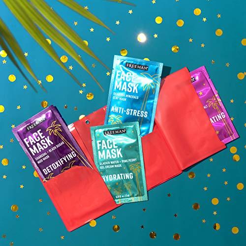 FREEMAN Freeman Beauty Passport to Glow Face Mask Set for Skin Care, With Charcoal, Clay, and Mud Masks, Set of 5