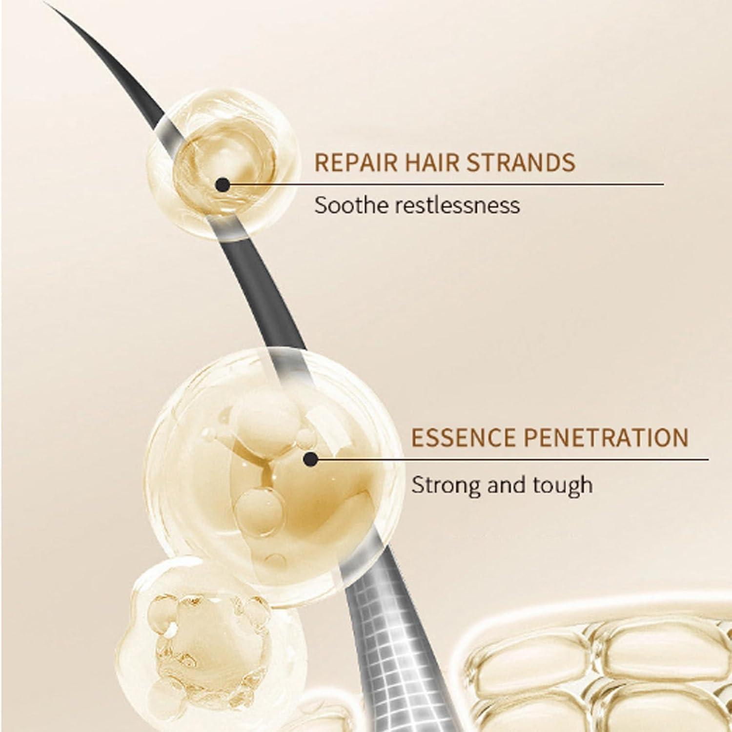 BACIOKIS Rice Fermentation Essence Hair Cream,Fermented Rice Water Hair Mask, Rice Hair Mask,Deep Conditioning Hair Mask Rice Water (1pc)