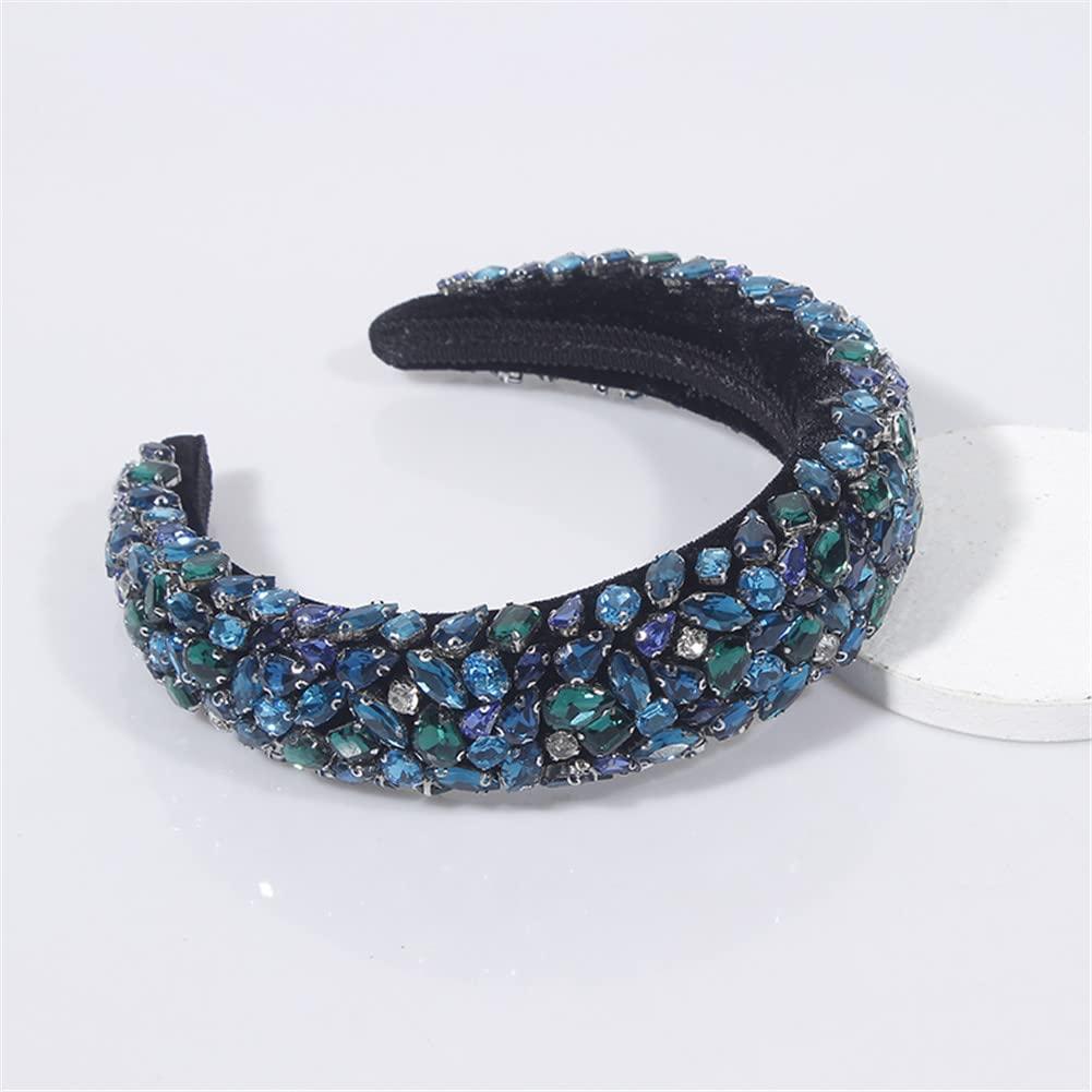 Youllyuu Youllyuu Baroque Sparkly Rhinestone Headband Women Big Crystal Diamond Hairband Hair Hoop Girls Gift 18