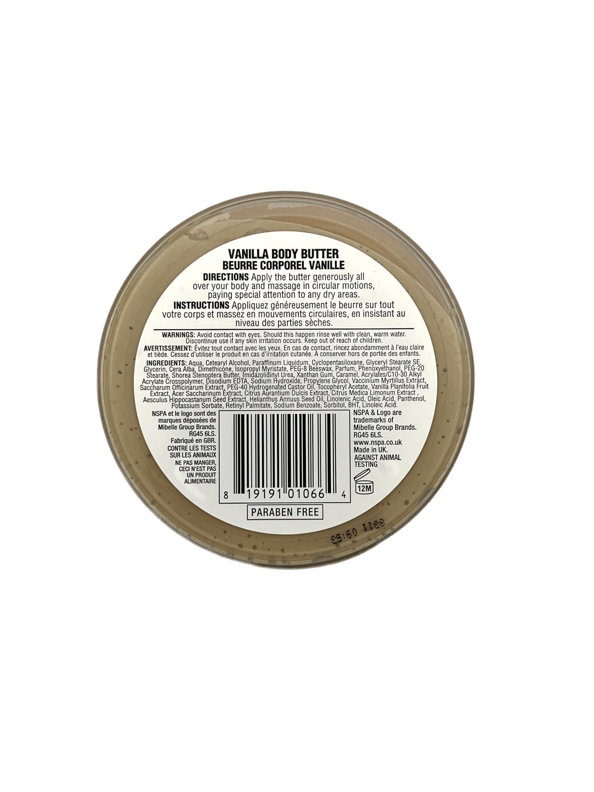 N-Spa N-spa By Nirvana Spa Vanilla Rich Body Butter with Real Fruit Goodness and Natural Vitamins, 200 Ml, 6.76 Ounces by N-Spa