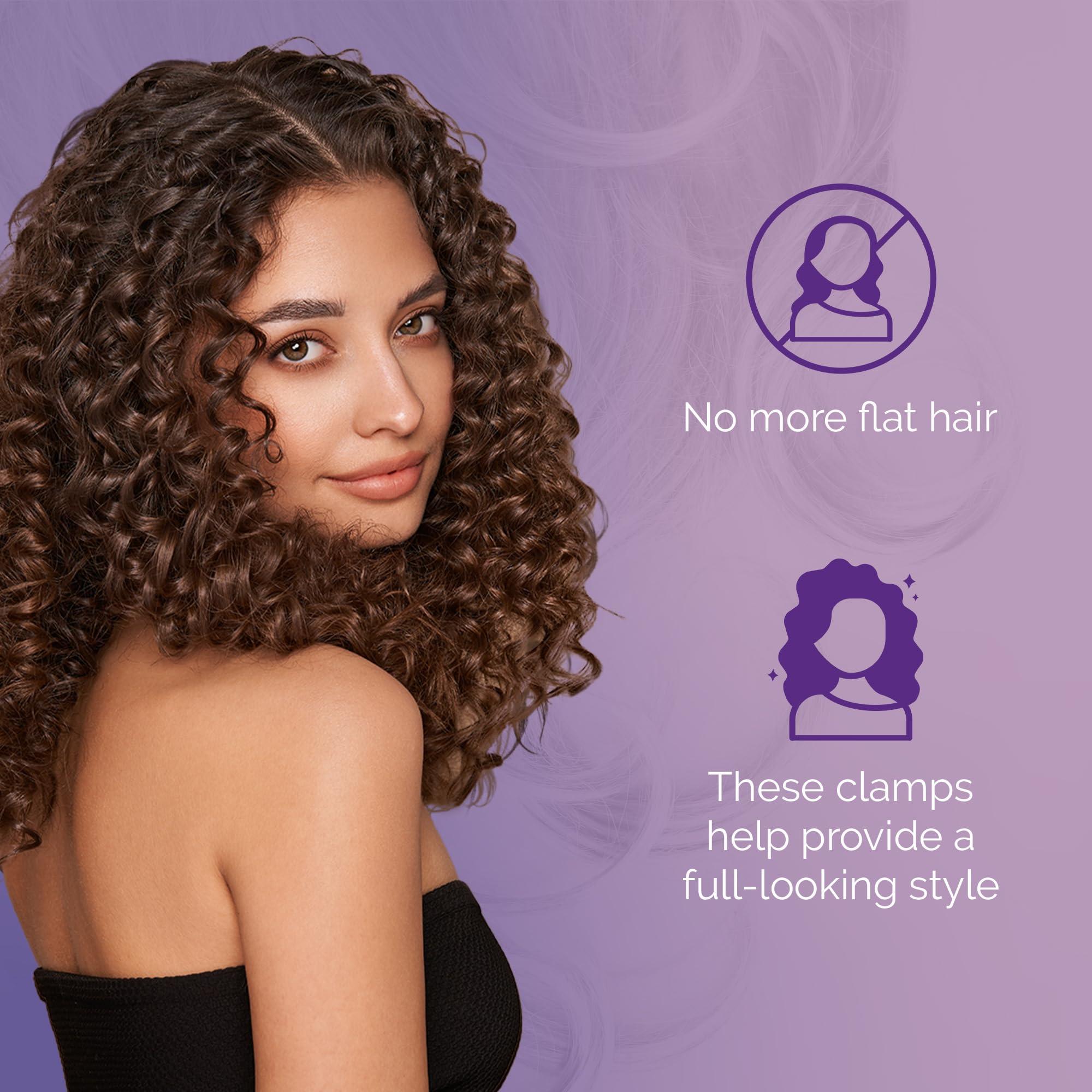 Curl Keeper Curl Keeper Claw Clips for Thick & Thin Hair, Roller Jaw Clamps (12-Pack) - Wide Teeth Medium Hair Clips for Women Supports & Creates Volume - Hair Styling Accessories are Lightweight & Easy to Clean