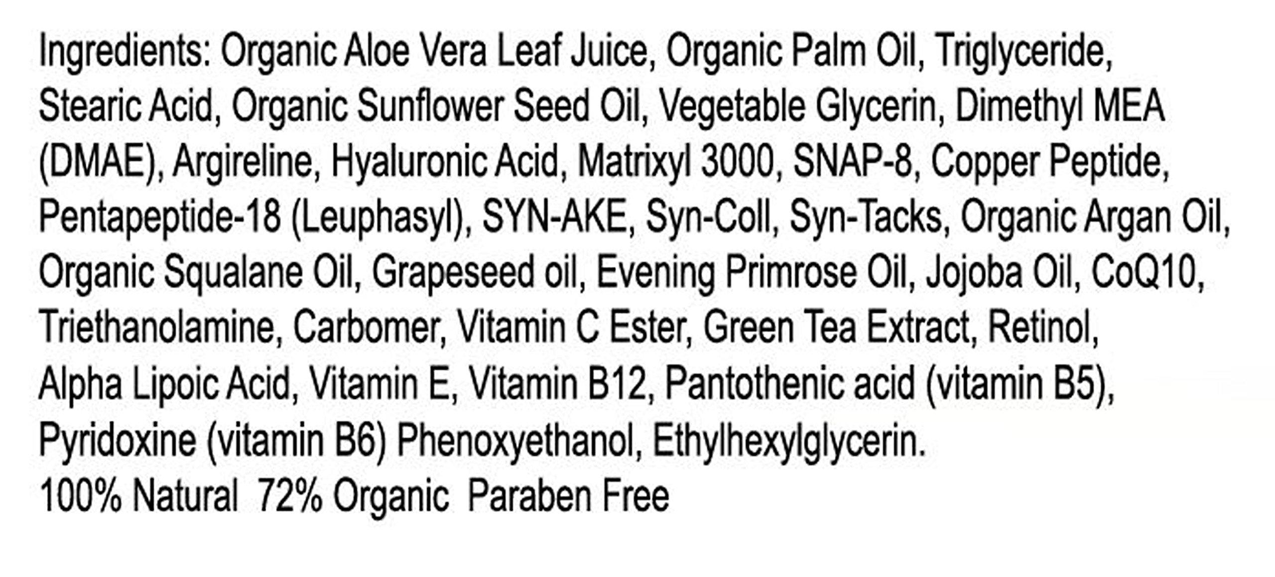 DNA CODE Skin Care Magic Night Cream-No Needle Alternative-Best Argireline Peptides Overnight Firming Cream-Argireline, Matrixyl 3000, SNAP-8, Pentapeptide-18 (Leuphasyl), SYN-AKE, Copper Peptide,Syn-Coll, Syn-Tacks