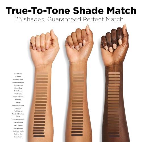 Black Opal BLK/OPL TRUE COLOR Skin Perfecting Stick Foundation SPF 15, Toasted Chestnut hypoallergenic, cruelty-free