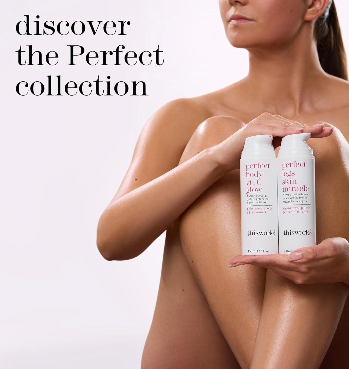 THISWORKS This Works Perfect Legs Skin Miracle | Tinted Serum for Radiant, Even-Toned Legs | Enriched with Vitamin C & E for Nourishment | Hydrates, Smooths & Enhances Natural Glow, 5 oz / 150ml